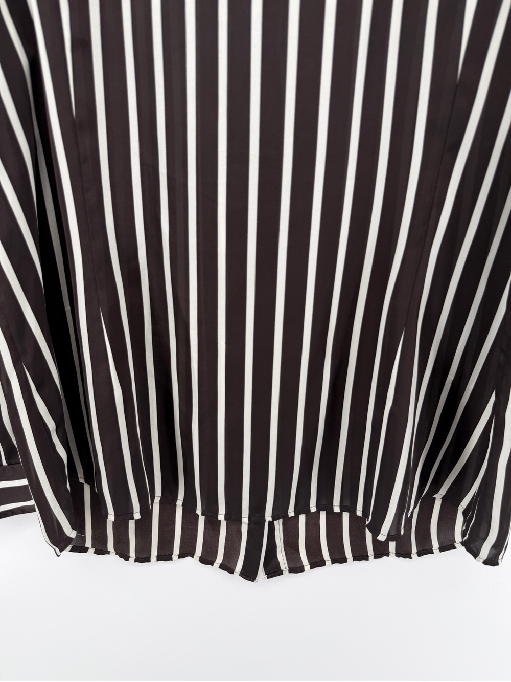 Lauren Ralph Lauren Old Money Quiet Luxury Black Striped Blouse Size 1X Plus - Picture 10 of 14